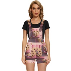 Cookies Valentine Heart Holiday Gift Love Short Overalls by Ndabl3x