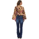 Cookies Valentine Heart Holiday Gift Love Boho Long Bell Sleeve Top View4