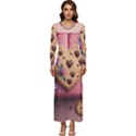 Cookies Valentine Heart Holiday Gift Love Long Sleeve Longline Maxi Dress View1