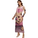 Cookies Valentine Heart Holiday Gift Love Long Sleeve Longline Maxi Dress View2