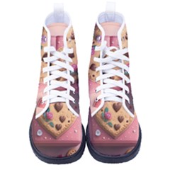 Cookies Valentine Heart Holiday Gift Love High-top Canvas Sneakers