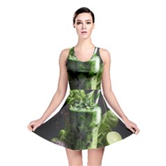 Drink Spinach Smooth Apple Ginger Reversible Skater Dress by Ndabl3x