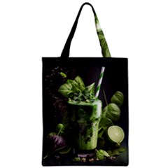 Drink Spinach Smooth Apple Ginger Zipper Classic Tote Bag by Ndabl3x