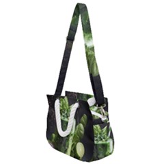 Drink Spinach Smooth Apple Ginger Rope Handles Shoulder Strap Bag by Ndabl3x