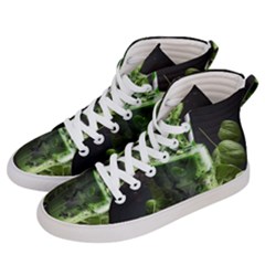 Drink Spinach Smooth Apple Ginger Men s Hi-top Skate Sneakers by Ndabl3x