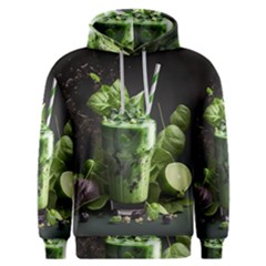 Drink Spinach Smooth Apple Ginger Men s Overhead Hoodie