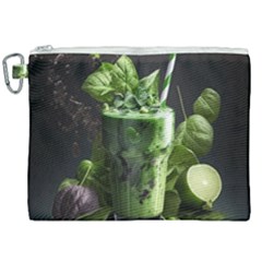 Drink Spinach Smooth Apple Ginger Canvas Cosmetic Bag (xxl) by Ndabl3x