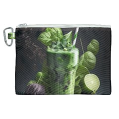 Drink Spinach Smooth Apple Ginger Canvas Cosmetic Bag (xl) by Ndabl3x