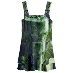 Drink Spinach Smooth Apple Ginger Kids  Layered Skirt Swimsuit by Ndabl3x