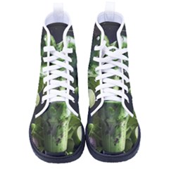 Drink Spinach Smooth Apple Ginger High-top Canvas Sneakers