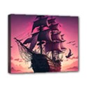 Ship Pirate Adventure Landscape Ocean Sun Heaven Canvas 10  x 8  (Stretched) View1