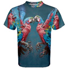 Birds Parrots Love Ornithology Species Fauna Men s Cotton Tee by Ndabl3x