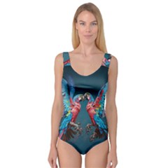 Birds Parrots Love Ornithology Species Fauna Princess Tank Leotard  by Ndabl3x