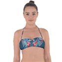 Birds Parrots Love Ornithology Species Fauna Halter Bandeau Bikini Top View1