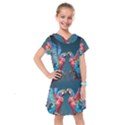 Birds Parrots Love Ornithology Species Fauna Kids  Drop Waist Dress View1