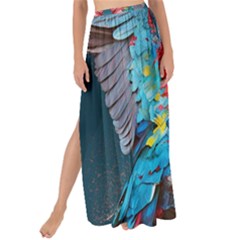 Birds Parrots Love Ornithology Species Fauna Maxi Chiffon Tie-up Sarong by Ndabl3x