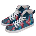 Birds Parrots Love Ornithology Species Fauna Men s Hi-Top Skate Sneakers View2