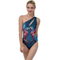 Birds Parrots Love Ornithology Species Fauna To One Side Swimsuit View1