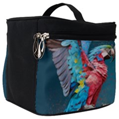 Birds Parrots Love Ornithology Species Fauna Make Up Travel Bag (big) by Ndabl3x