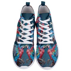 Birds Parrots Love Ornithology Species Fauna Men s Lightweight High Top Sneakers by Ndabl3x