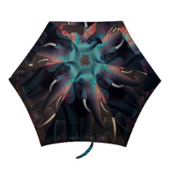 Elephant Tusks Trunk Wildlife Africa Mini Folding Umbrellas by Ndabl3x