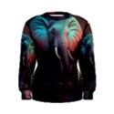 Elephant Tusks Trunk Wildlife Africa Women s Sweatshirt View1