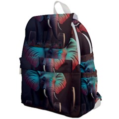 Elephant Tusks Trunk Wildlife Africa Top Flap Backpack by Ndabl3x