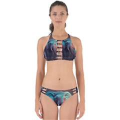 Elephant Tusks Trunk Wildlife Africa Perfectly Cut Out Bikini Set by Ndabl3x