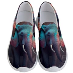 Elephant Tusks Trunk Wildlife Africa Men s Lightweight Slip Ons by Ndabl3x