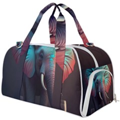 Elephant Tusks Trunk Wildlife Africa Burner Gym Duffel Bag by Ndabl3x