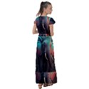 Elephant Tusks Trunk Wildlife Africa Flutter Sleeve Maxi Dress View2