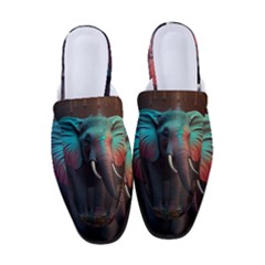 Elephant Tusks Trunk Wildlife Africa Women s Classic Backless Heels by Ndabl3x