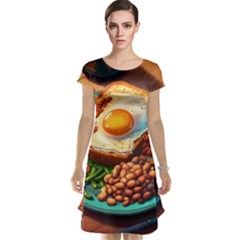 Breakfast Egg Beans Toast Plate Cap Sleeve Nightdress by Ndabl3x