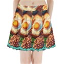 Breakfast Egg Beans Toast Plate Pleated Mini Skirt View1