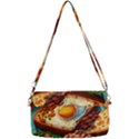 Breakfast Egg Beans Toast Plate Removable Strap Clutch Bag View2