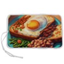 Breakfast Egg Beans Toast Plate Pen Storage Case (M) View1