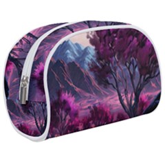 Landscape Painting Purple Tree Make Up Case (medium) by Ndabl3x