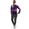 Landscape Painting Purple Tree Women s Long Sleeve Raglan Tee View2