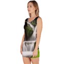 Waterfall Moss Korea Mountain Valley Green Forest Bodycon Dress View2