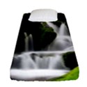 Waterfall Moss Korea Mountain Valley Green Forest Fitted Sheet (Single Size) View1