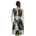 Waterfall Moss Korea Mountain Valley Green Forest Sleeveless Waist Tie Chiffon Dress View2