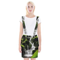 Waterfall Moss Korea Mountain Valley Green Forest Braces Suspender Skirt by Ndabl3x