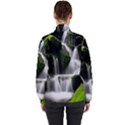 Waterfall Moss Korea Mountain Valley Green Forest Women s High Neck Windbreaker View2