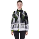 Waterfall Moss Korea Mountain Valley Green Forest Women s High Neck Windbreaker View1