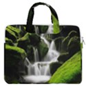 Waterfall Moss Korea Mountain Valley Green Forest MacBook Pro 16  Double Pocket Laptop Bag  View1