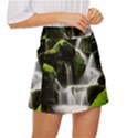 Waterfall Moss Korea Mountain Valley Green Forest Mini Front Wrap Skirt View3