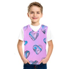 Hearts Pattern Love Kids  Basketball Tank Top by Ndabl3x