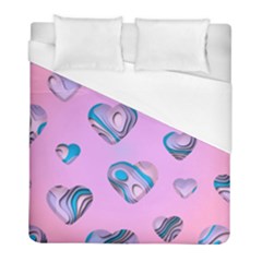 Hearts Pattern Love Duvet Cover (full/ Double Size) by Ndabl3x