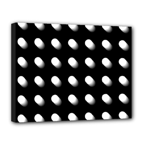 Background Dots Circles Graphic Canvas 14  X 11  (stretched) by Ndabl3x