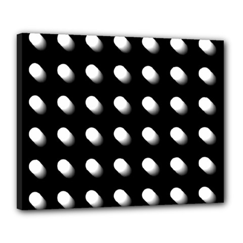 Background Dots Circles Graphic Canvas 20  X 16  (stretched) by Ndabl3x